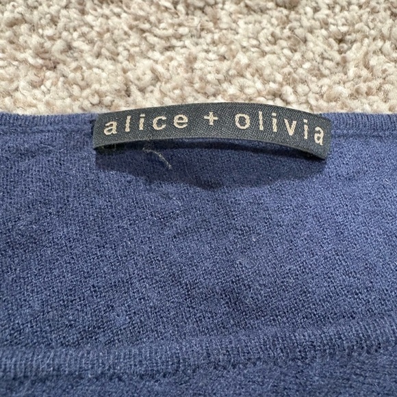 Alice + Olivia Asymmetrical Wool Sweater - Picture 3 of 5